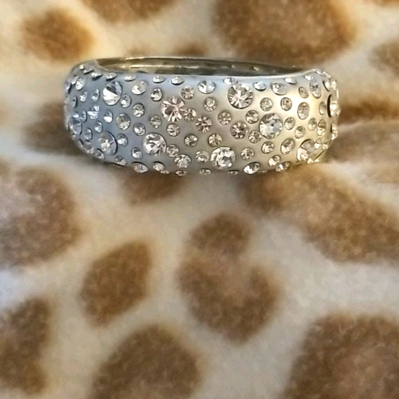 Jewelry - 3/$10 Silver rhinestone bangle bracelet